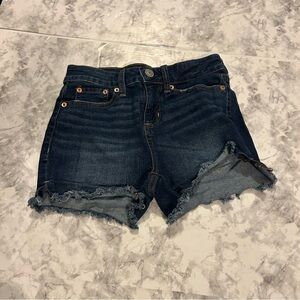 No Boundaries Y2K Style Juniors High Rise Frayed Jean Shorts Size 1